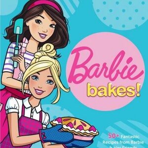 Barbie Bakes Cookbook - Pink and Blue